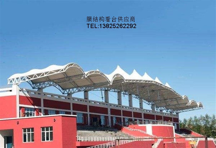 江西南昌三德科技学校膜结构看台选PVDF膜材